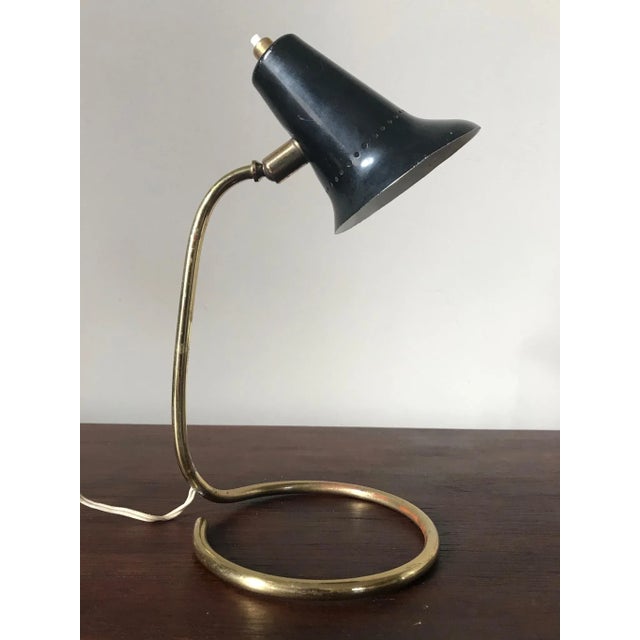 Black Cocotte Lamp with Perforated Shade, 1960s For Sale - Image 4 of 15