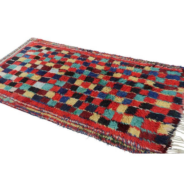 Rug & Kilim Vintage Moroccan Rug With Polychromatic Geometric Patterns, From Rug & Kilim For Sale - Image 4 of 7