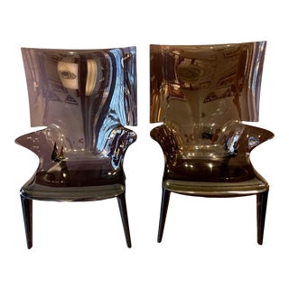 Philippe Starck Uncle Jim Wing Back Chairs for Kartell - a Pair For Sale