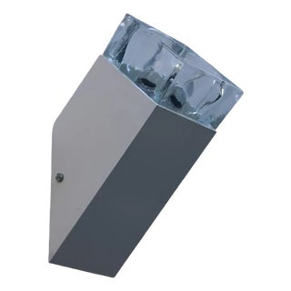 White Murano Glass Wall Lamp from Sciolari, 1970s For Sale