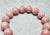 Natural Rose Rhodochrosite Stretch Beaded Bracelet With Pink Matrix, 9" Long For Sale In Cleveland - Image 6 of 9