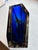 Exbor Czechoslovakia Blue Glass Vase For Sale - Image 4 of 5