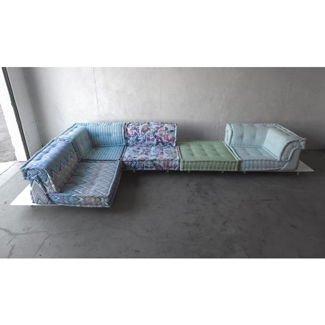 Roche Bobois 5 Piece Outdoor Mah Jong Sofa Set by Hans Hopfer for Roche Bobois For Sale - Image 4 of 18