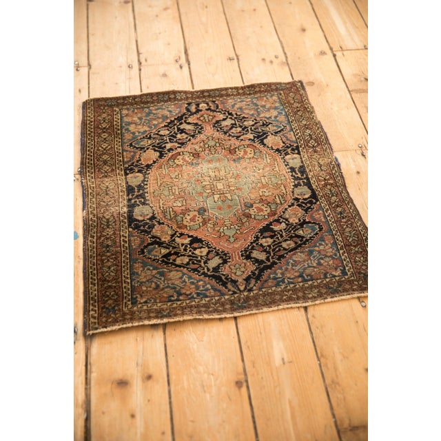 Old New House Antique Sarouk Square Rug Mat - 2' x 2'4" For Sale - Image 4 of 8