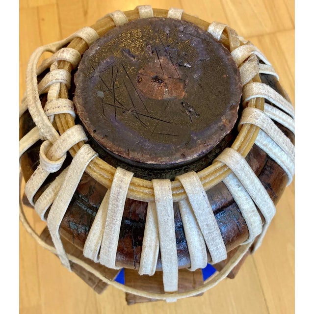 Vintage Indian Tabla Steel Bayan Drum Set- a Pair For Sale - Image 10 of 13