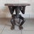 African Table in Carved Wood with Tribal Sculpture For Sale - Image 3 of 16