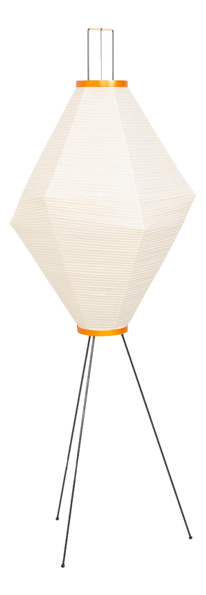 Metal Cream Akari Floor Lamp in Paper by Vitra