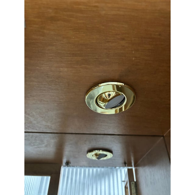 Glass Gabriella Crespi Designed Cabinet. Beautiful Vintage Pencil Reed China / Display Cabinet, Expertly Refurbished. For Sale - Image 7 of 8