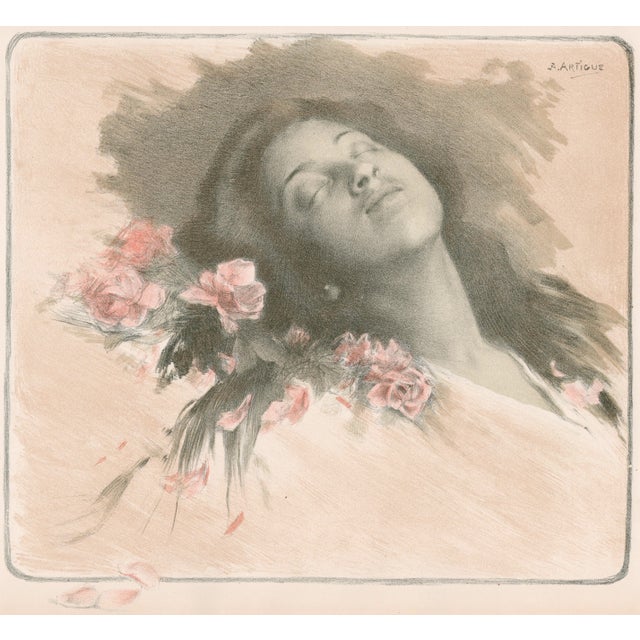 Albert-Émile Artigue, Albine, 1898, Lithograph on Paper For Sale - Image 3 of 11