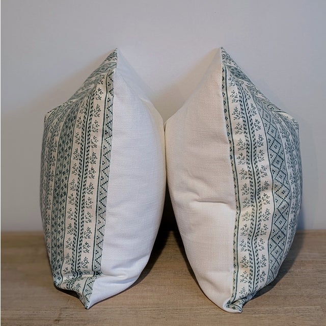 Not Yet Made - Made To Order Jasper Dutch Stripe Porcelain 20" Pillows For Sale - Image 5 of 8