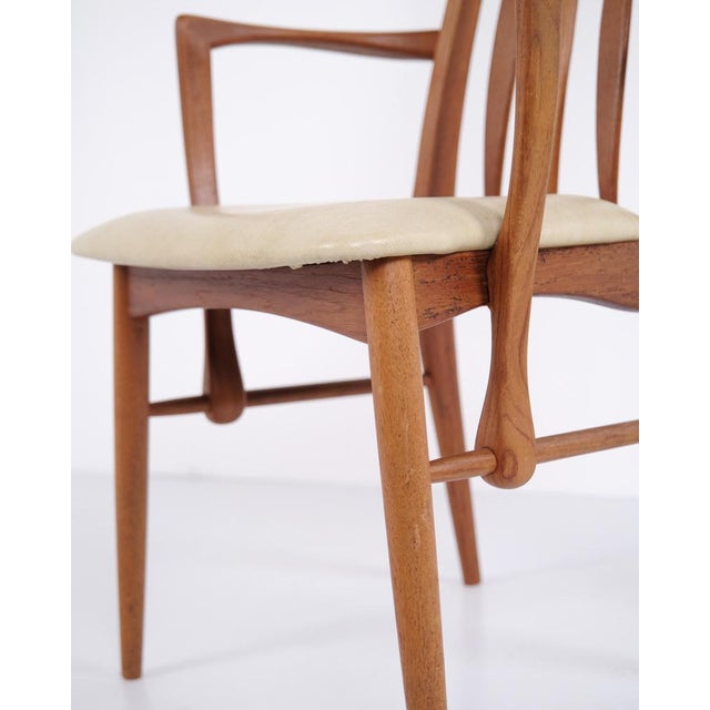 Eva Dining Chairs with Armchairs by Niels Koefoed, 1960s, Set of 8 For Sale - Image 11 of 15