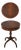 Round Burl Walnut & Mahogany 1 Drawer Pedestal Table For Sale