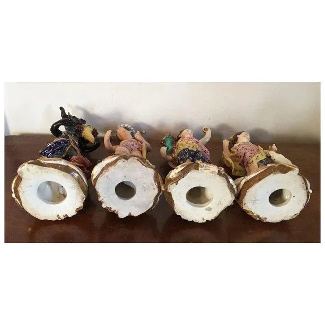 Antique Early 19th C. English Derby Porcelain Figures Representing the Four Continents - Set 4 For Sale - Image 9 of 12