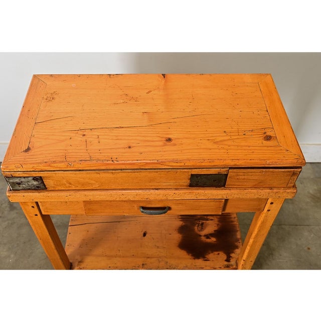 French 19th Century Butcher Block Table With Lid For Sale - Image 12 of 14