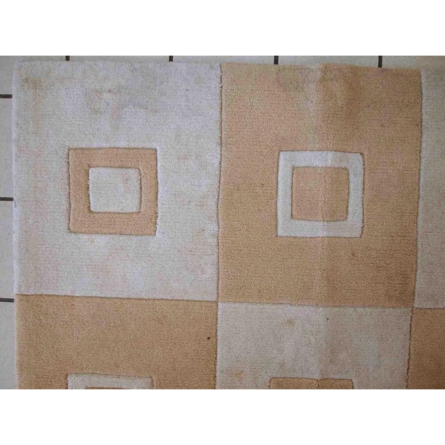 1980s Handmade Vintage Chinese Modern Rug 3.9' X 5.9' For Sale In New York - Image 6 of 10