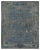 Jordan Gray/Blue Hand knotted Wool/Viscose/Cotton Area Rug - 10'x14' For Sale