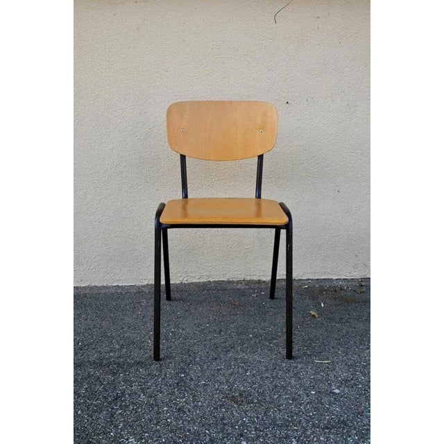 Industrial Vintage Industrial Style Kitchen Chairs, Set of 4 For Sale - Image 3 of 18