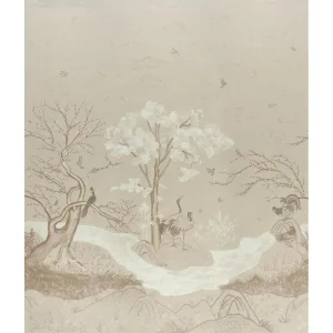 SAMPLE - Schumacher X Colette Cosentino Birdsong 3 Panel Set In Ivory