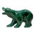 High Quality Hand Carved Green Malachite Hard Stone Bear Sculpture Statue Figure For Sale
