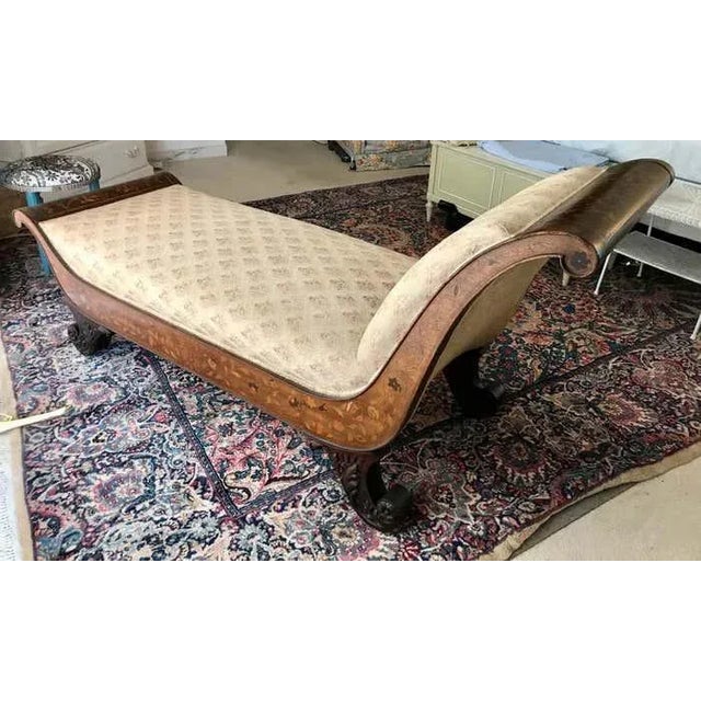 Late 19th Century 19th Century Dutch Marquetry Recamier For Sale - Image 5 of 12