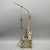 Silver Vintage Chinese Brass Water Pipe / Tobacco Pipe With Figural Relief & Chain For Sale - Image 8 of 9