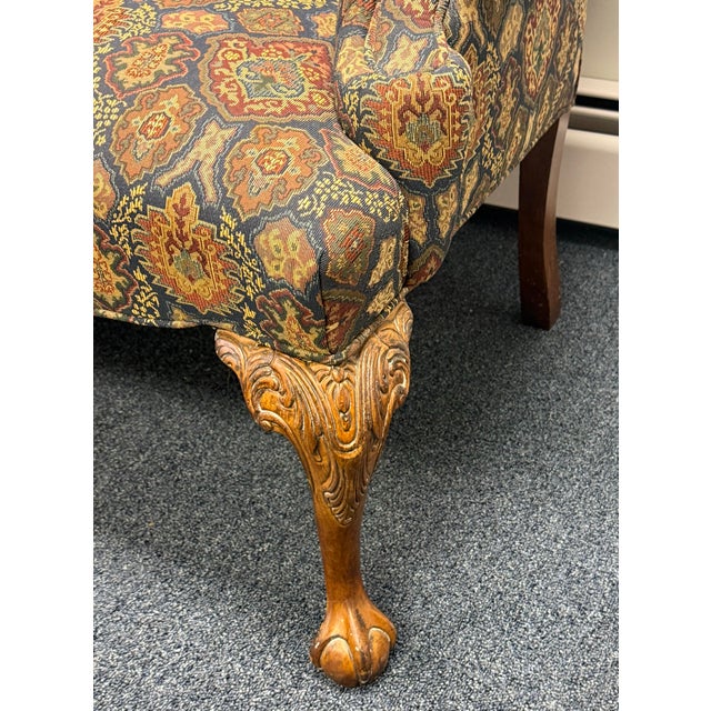 2000 - 2009 Fairfield Furniture Camelback Chippendale Settee For Sale - Image 5 of 9