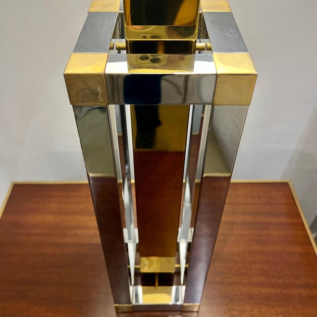 Metal 1980s Stephane Davits Modernist Table Lamp For Sale - Image 7 of 11