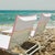 Transitional Ducap Lounge Chair Cover, White with Orange Piping For Sale - Image 3 of 5
