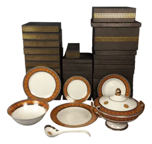 Versailles Porcelain Dinner Service, Set of 37
