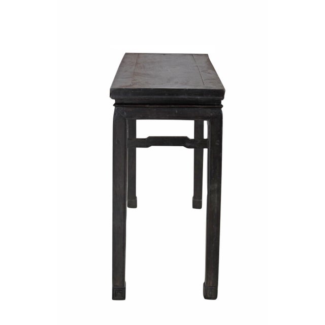 Late 19th Century Hebei Console Table with Hand Carved Front For Sale - Image 9 of 11