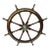 Mahogany And Brass Antique Ship's Wheel For Sale