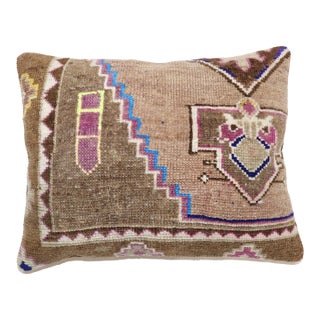 Vintage Turkish Kars Rug Pillow For Sale