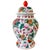 Vintage 1970s Chinese Export Porcelain Fruit Motif Temple Jars - Pair For Sale - Image 4 of 13