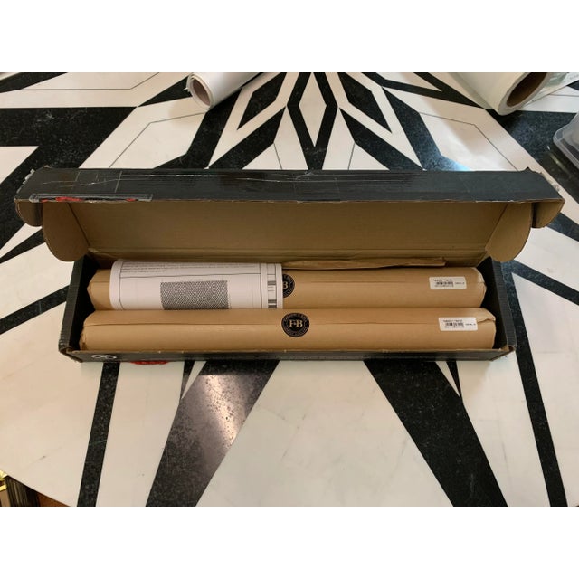 (2) Unopened rolls of Farrow & Ball's Amime Geometric wallpaper 4405. Full roll width is 53cm/21", roll length is 10m,...
