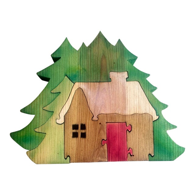 Signed Jigsaw Cabin in the Woods For Sale