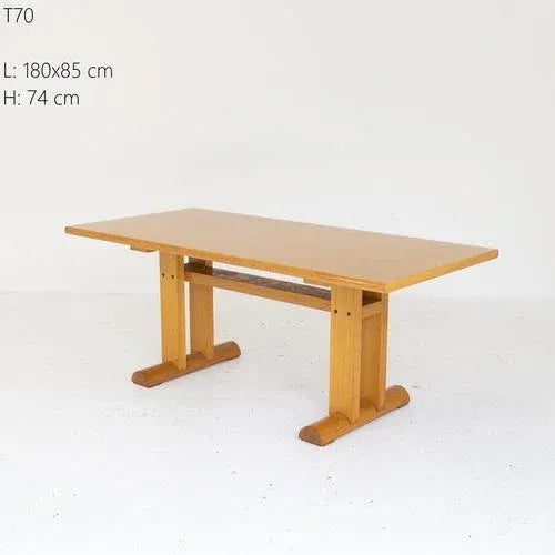 Ash Dining Table from T70, 1980s For Sale - Image 9 of 10