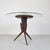 Italian Round Wooden and Crystal Living Room Table attributed to Osvaldo Borsani, 1960s For Sale - Image 11 of 13