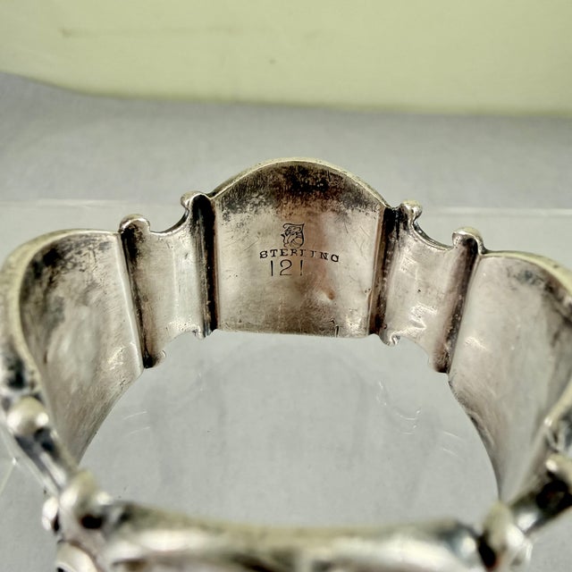 Sterling Silver Napkin Ring – Scroll Banded For Sale - Image 9 of 10