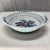 Vintage Asian Hand-Painted Peony With Open Work Porcelain Bowl in Blue & Salmon, Signed. For Sale - Image 6 of 9