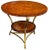1980s Neo-Classical Style Burl Walnut and Bronze Ram Center / Side Table / Gueridon For Sale - Image 5 of 5