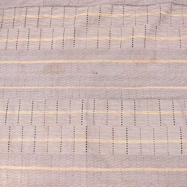 Mid-Century Modern Vintage Yoruba Handwoven Aso Oke African Textile For Sale - Image 3 of 7