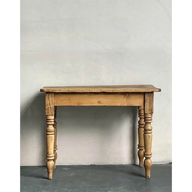 Vintage Boho Rustic Barn Wood Table For Sale - Image 4 of 7