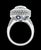 Blue Ceylon Blue Sapphire and Diamond 18 Karat White Gold Cocktail Love Ring For Sale - Image 8 of 8