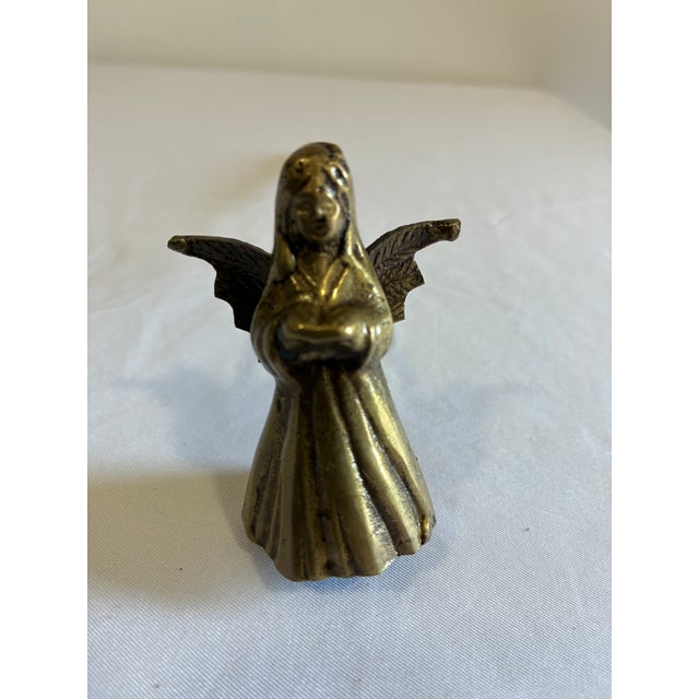 Vintage Brass Figural Angel Candle Snuffer For Sale In Oklahoma City - Image 6 of 8