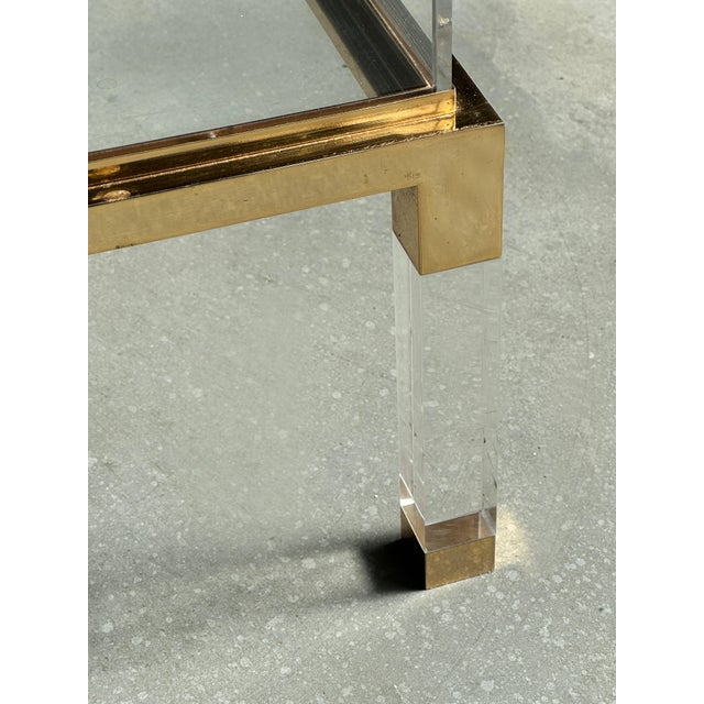 1970s Hollywood Regency Coffee Table with Sliding Glass Top, 1970s For Sale - Image 5 of 6