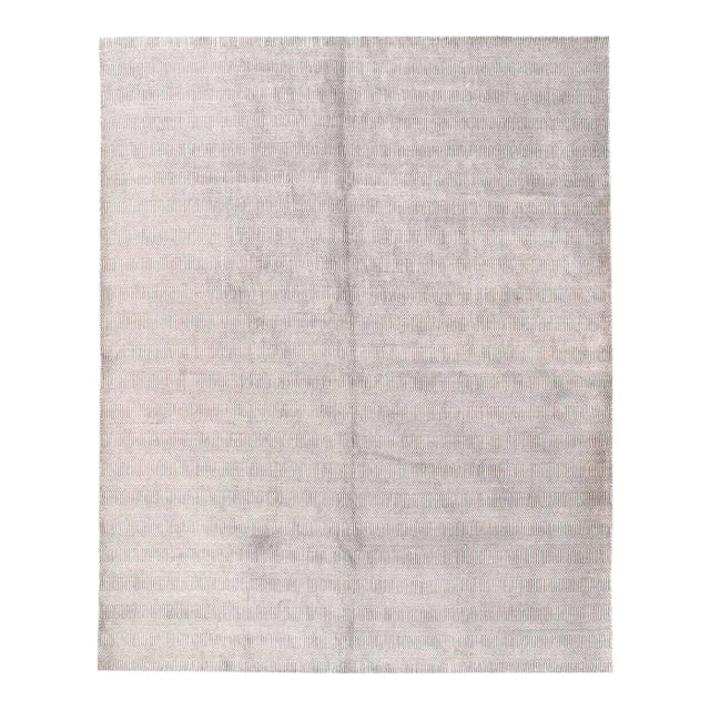 Pasargad DC Gray Color Fine Hand Knotted Modern Rug For Sale