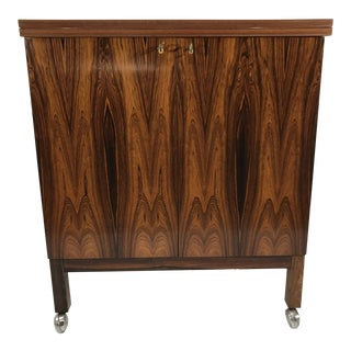 Torbjorn Afdal Rosewood Dry Bar Cart For Sale