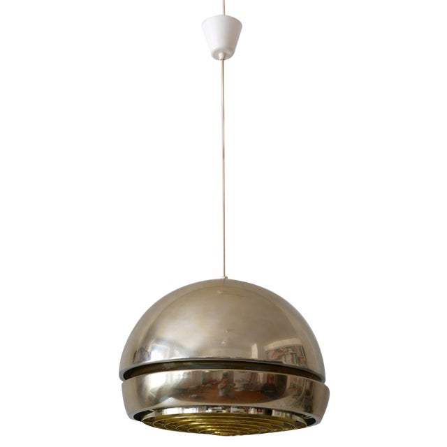 Mid-Century Modern Aluminium Pendant Lamp or Hanging Light, Sweden, 1960s For Sale