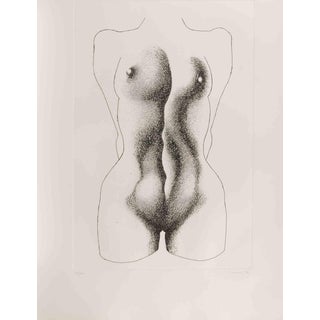 Giacomo Porzano, Nude, 1972, Etching For Sale