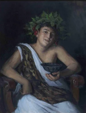Marco Fariello, The Little Dionysus, Oil on Canvas, 2021